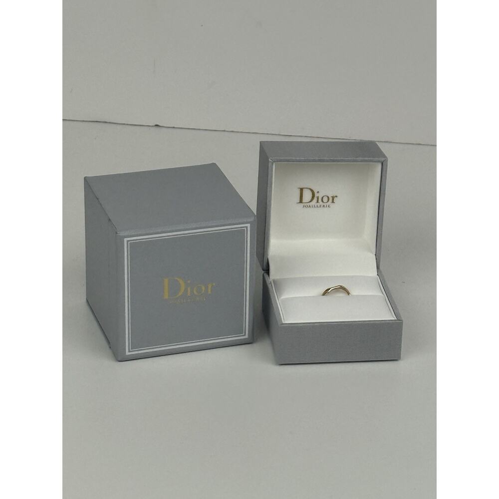 Dior 18K Yellow Gold Bois de Rose Ring 46 (Size 3) - Picture 2 of 9